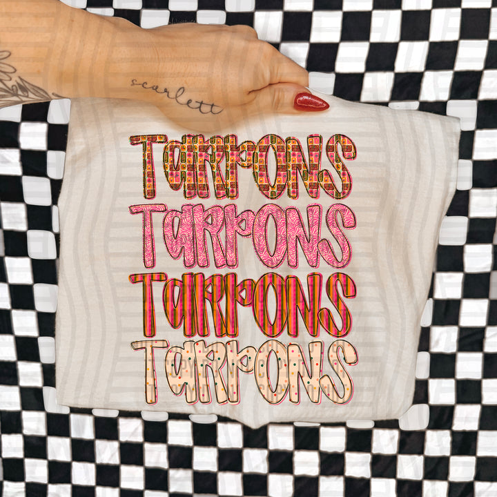 Holly Jolly Cheer Stacked DTF Print