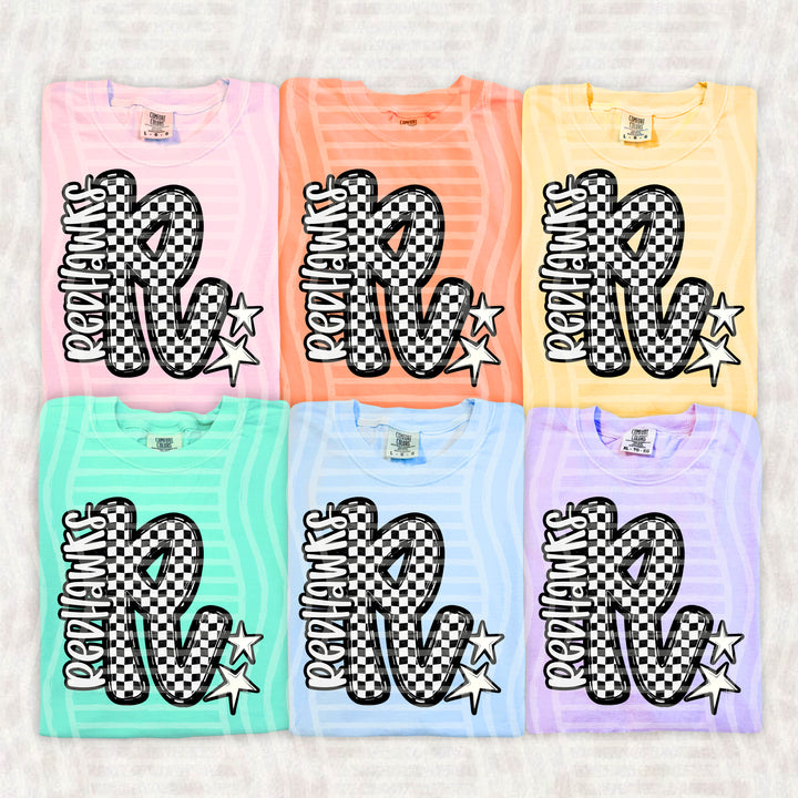 Checker Crush Black And White Mascots DTF Print