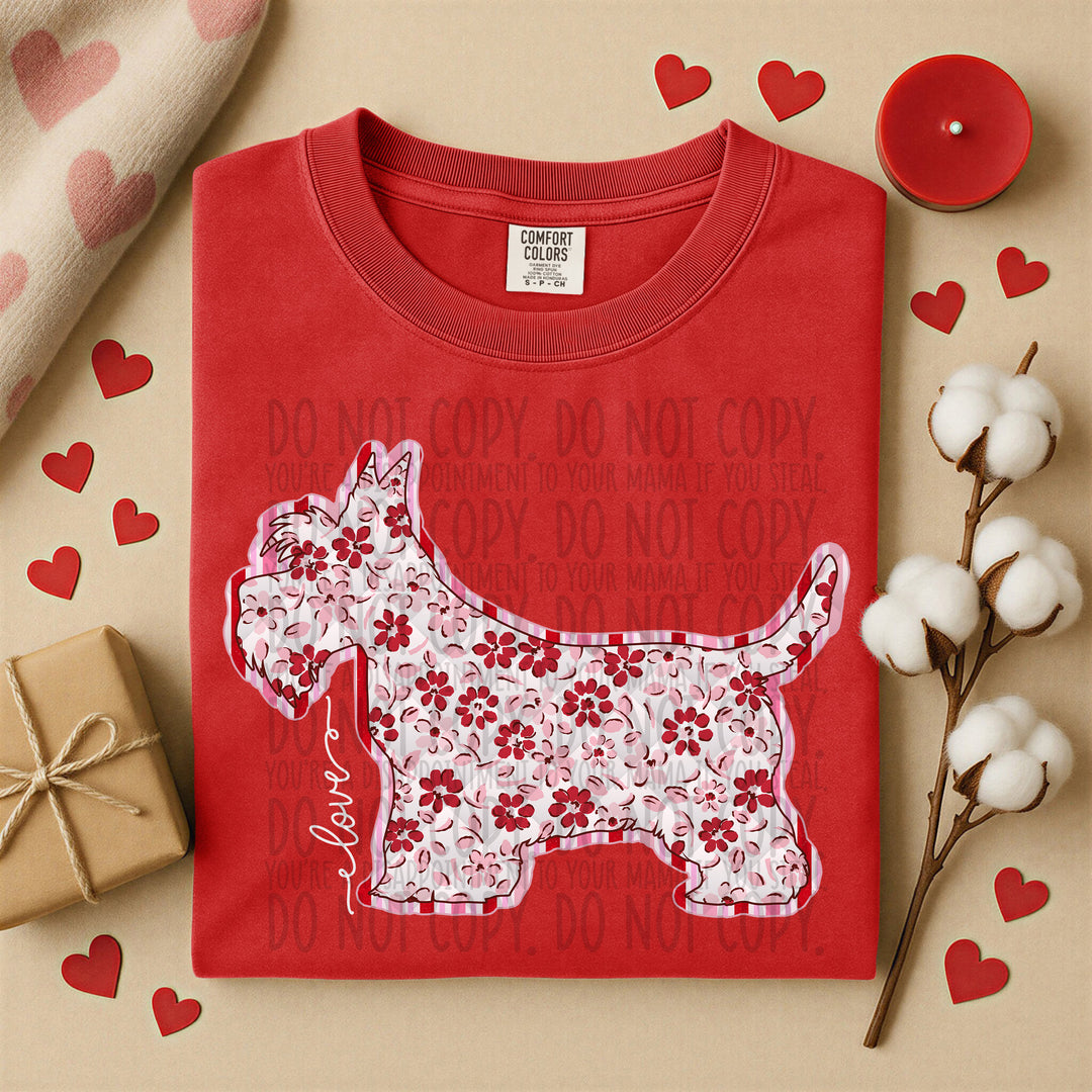 Valentine Dogs DTF Print