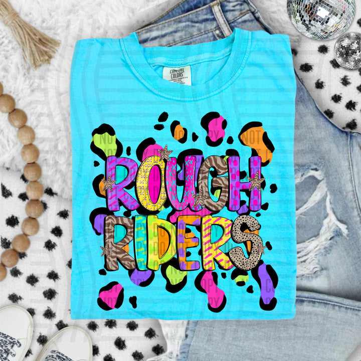 Funky Mix Up Leopard Spots DTF Print