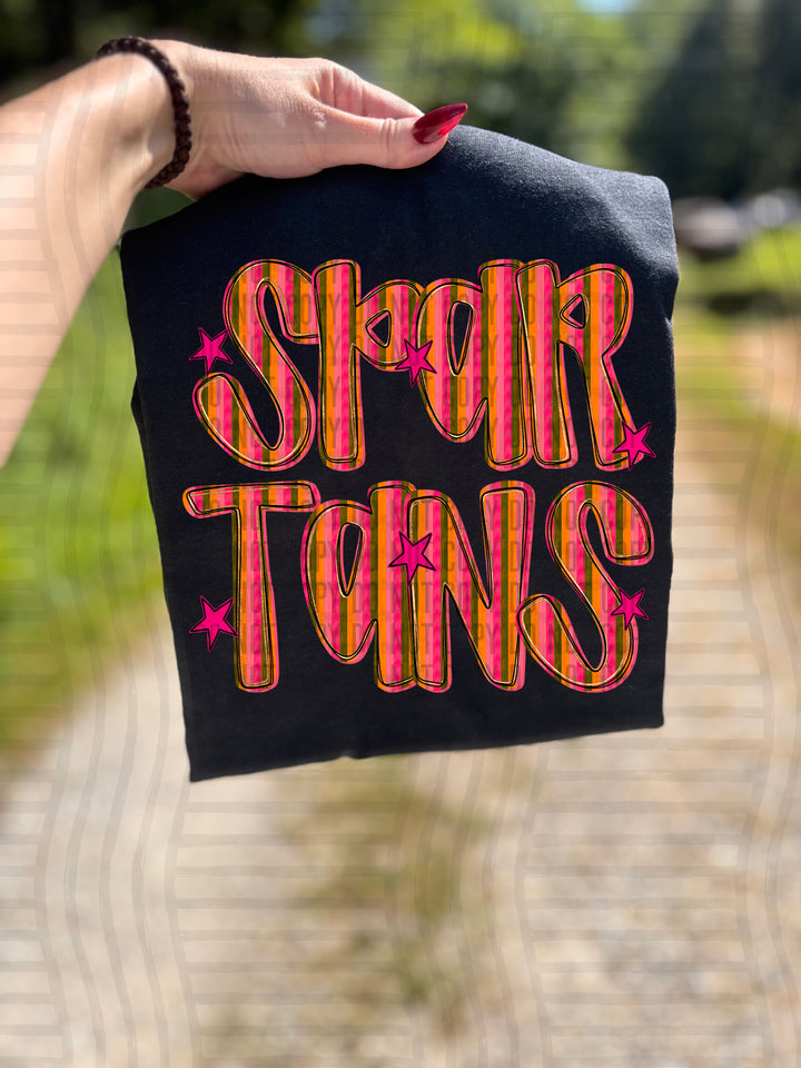 Holly Jolly Cheer Striped DTF Print