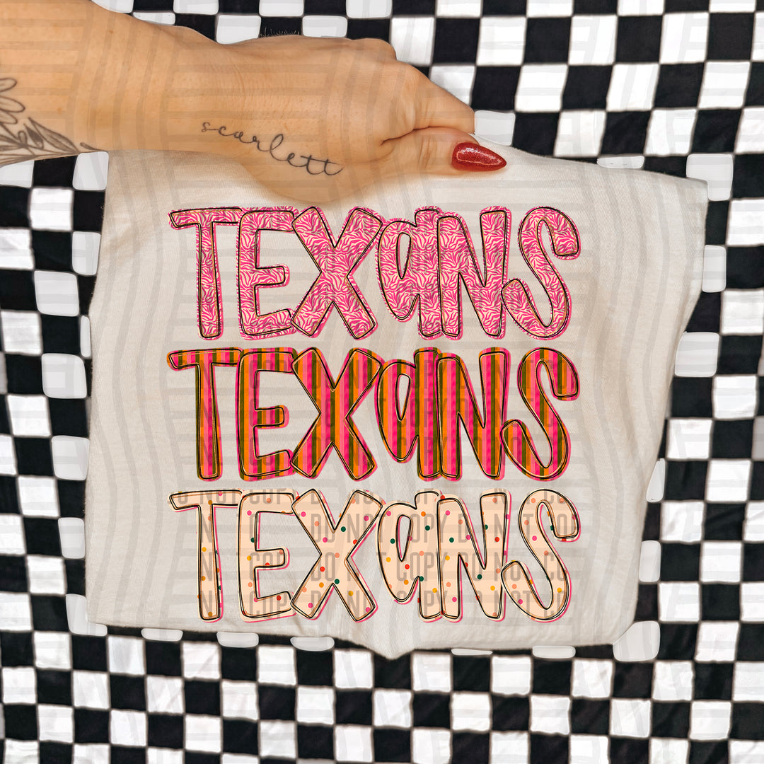 Holly Jolly Cheer Stacked DTF Print