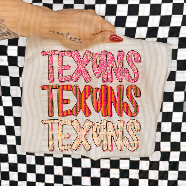 Holly Jolly Cheer Stacked DTF Print