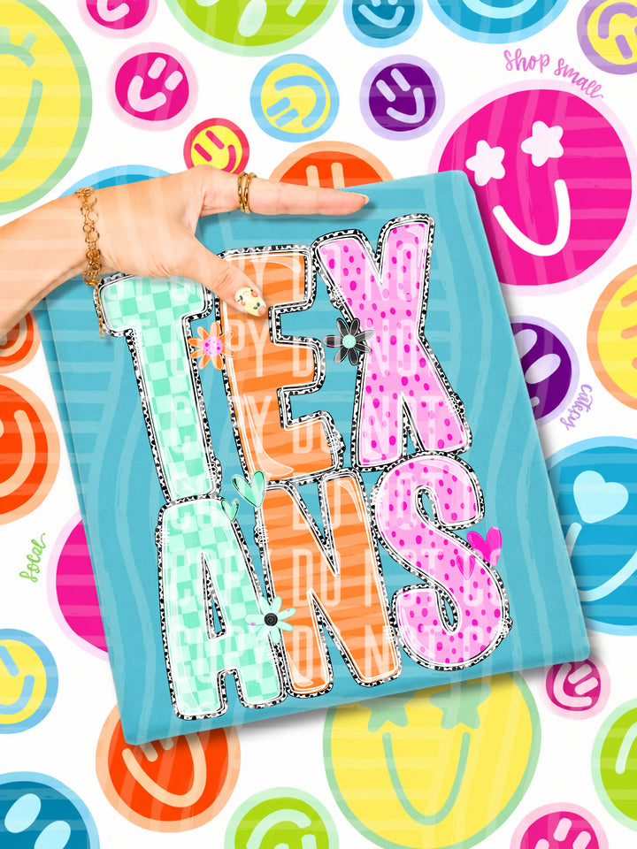 Happy Blooms Mascots DTF Print