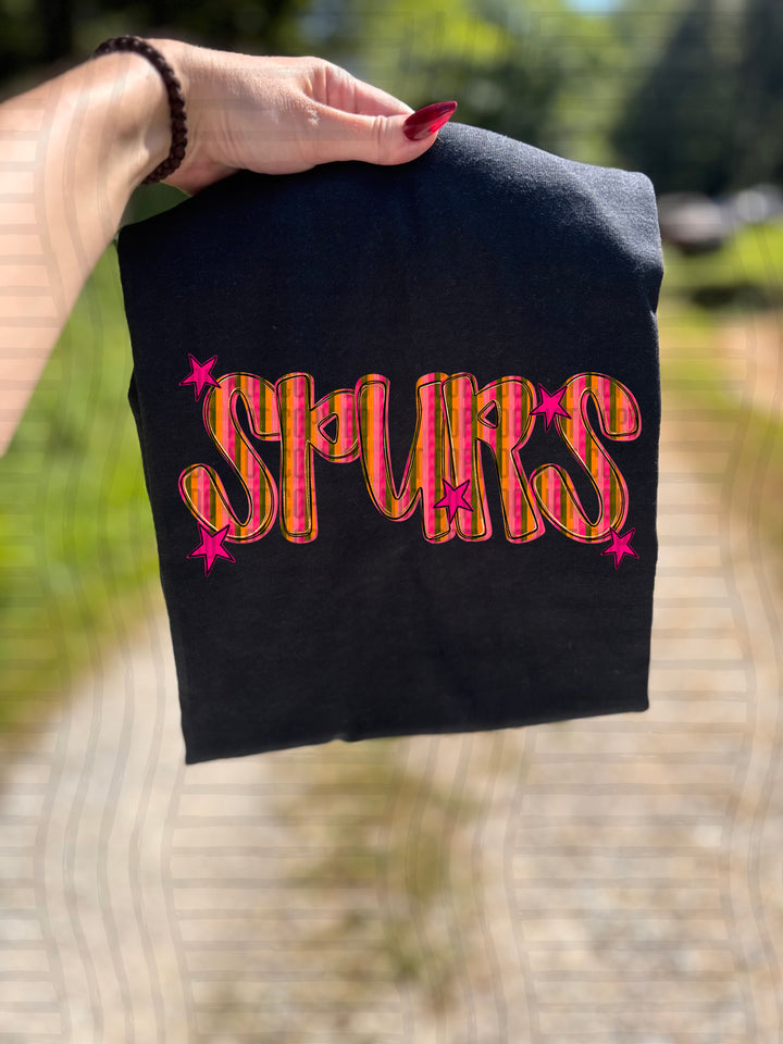 Holly Jolly Cheer Striped DTF Print