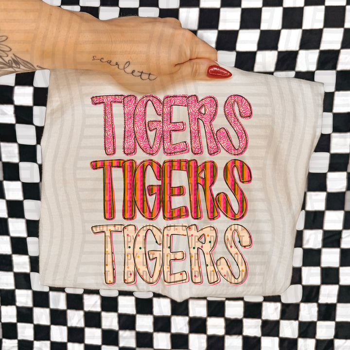 Holly Jolly Cheer Stacked DTF Print