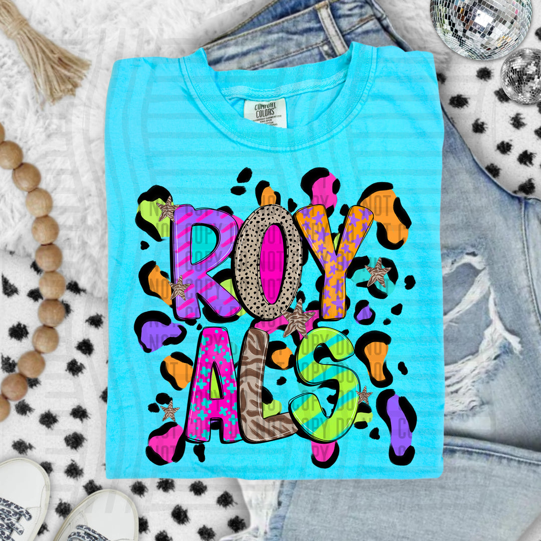 Funky Mix Up Leopard Spots DTF Print