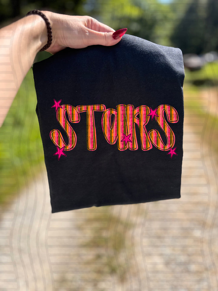 Holly Jolly Cheer Striped DTF Print