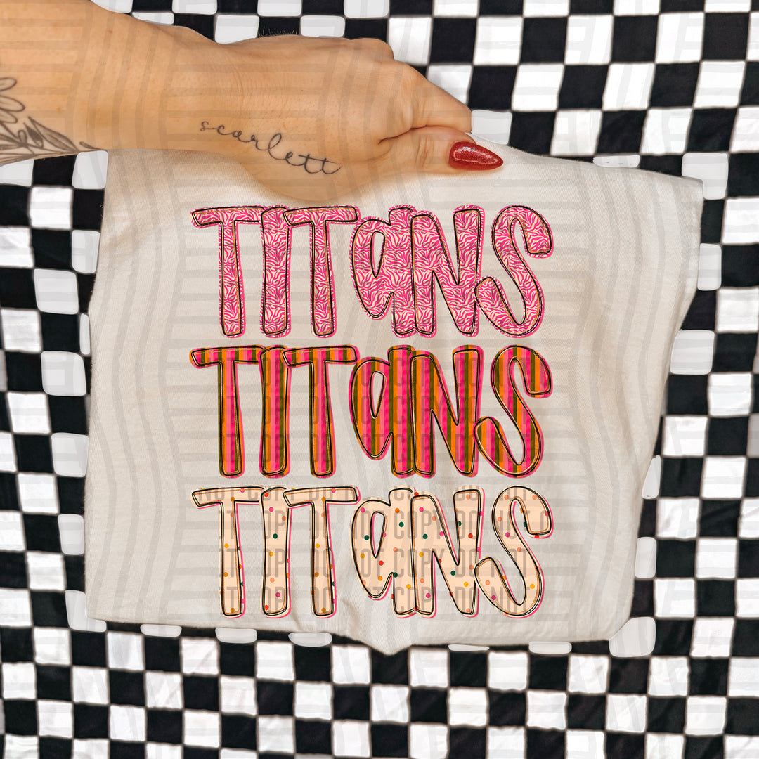 Holly Jolly Cheer Stacked DTF Print