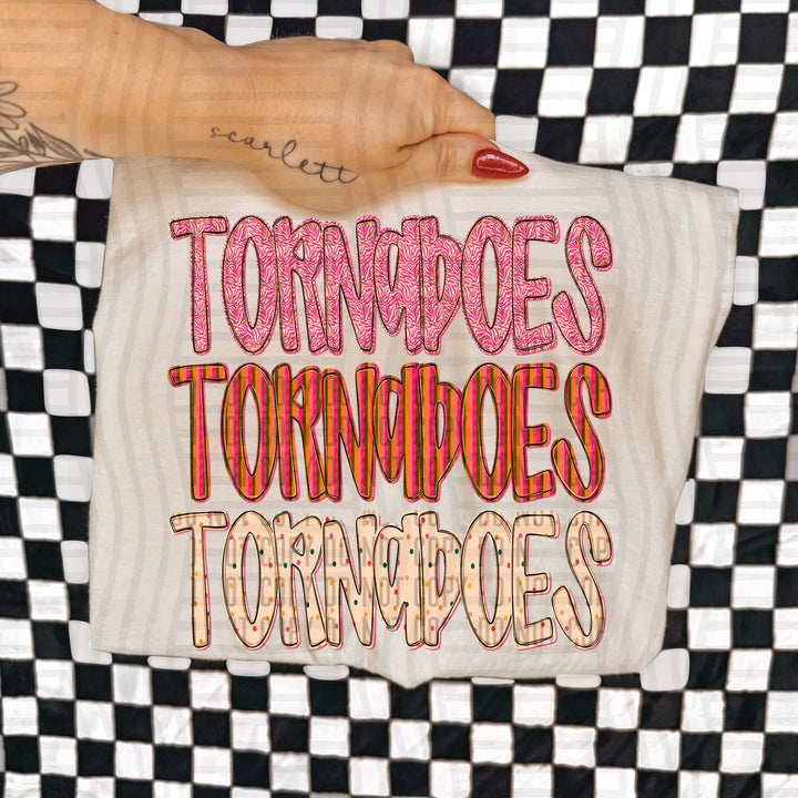 Holly Jolly Cheer Stacked DTF Print