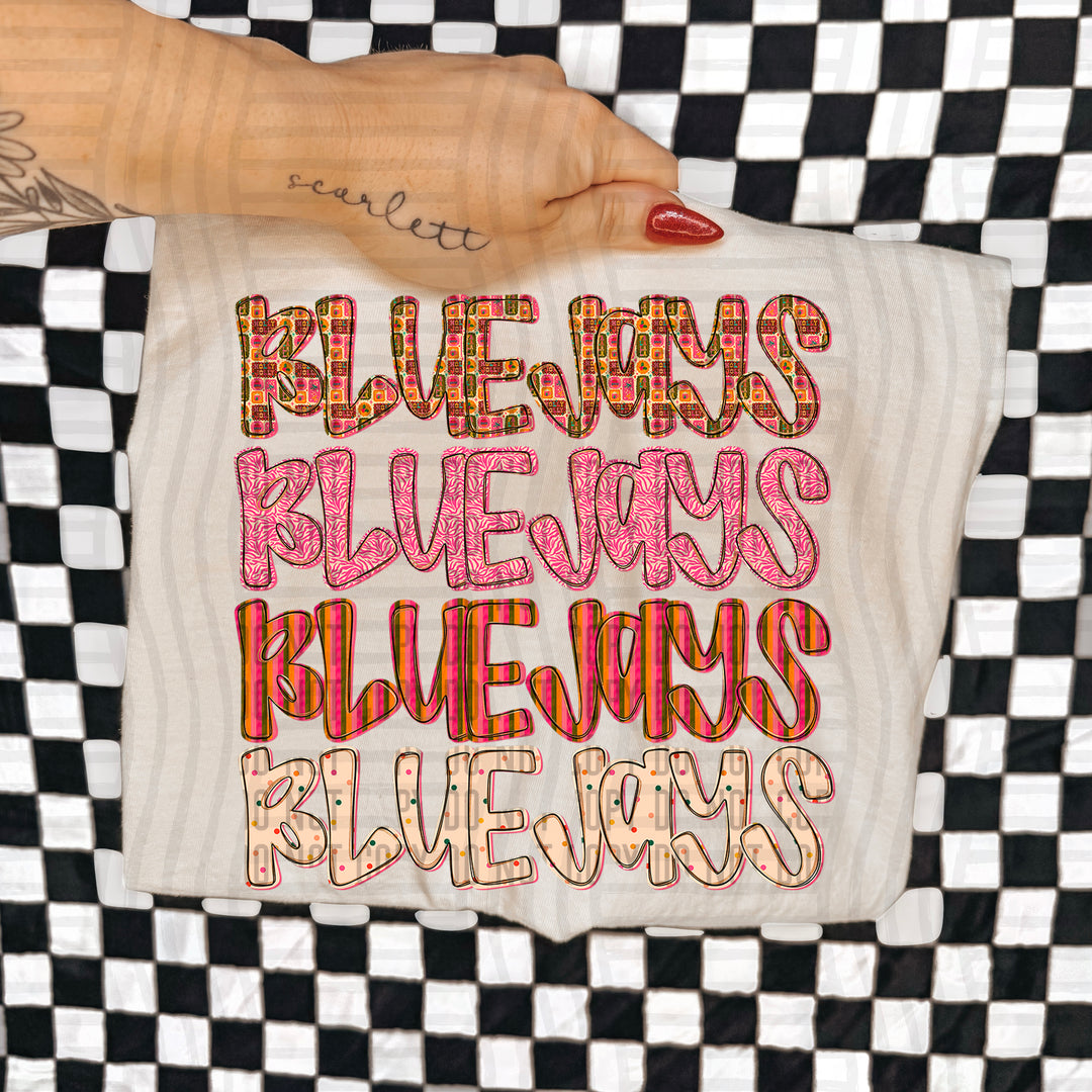 Holly Jolly Cheer Stacked DTF Print