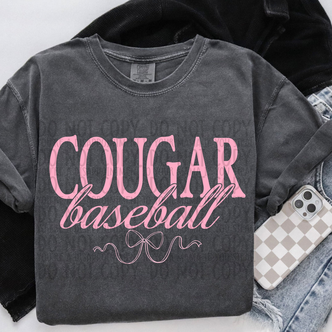 Pink Coquette Baseball Mascots DTF Print
