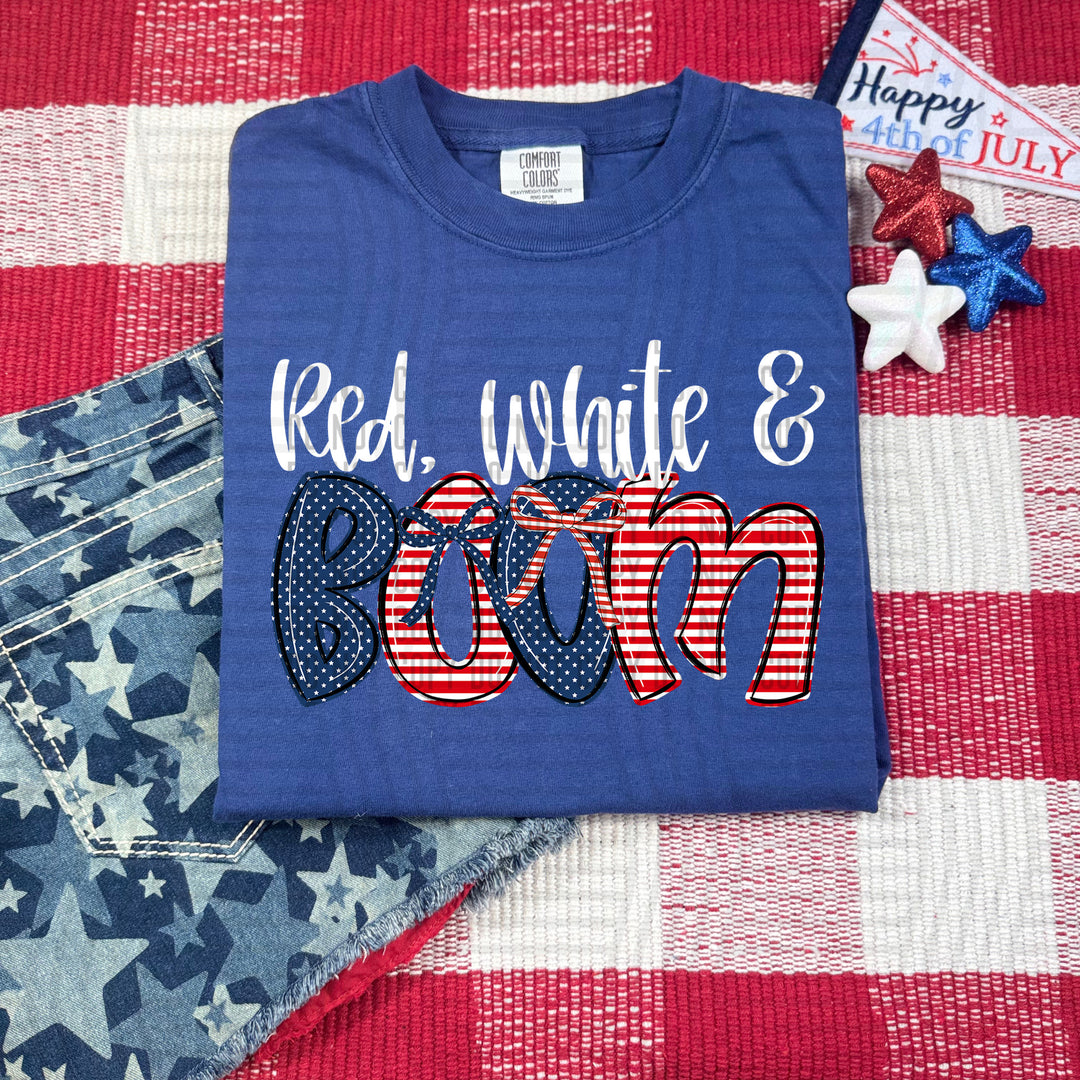 Red, White, & Boom DTF Print