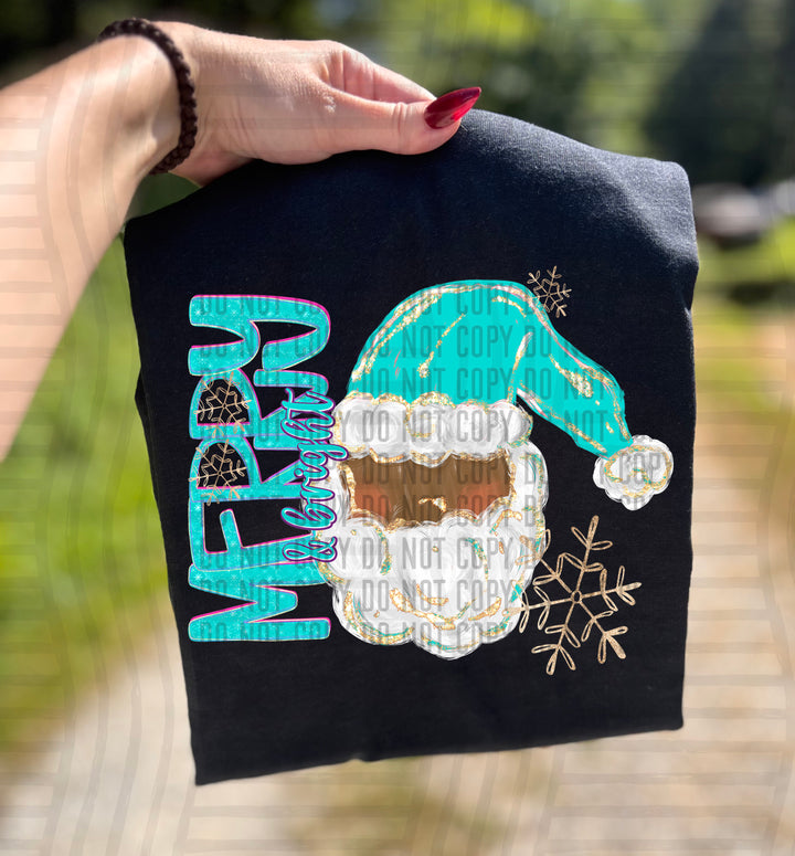 Sparkly Christmas DTF Print