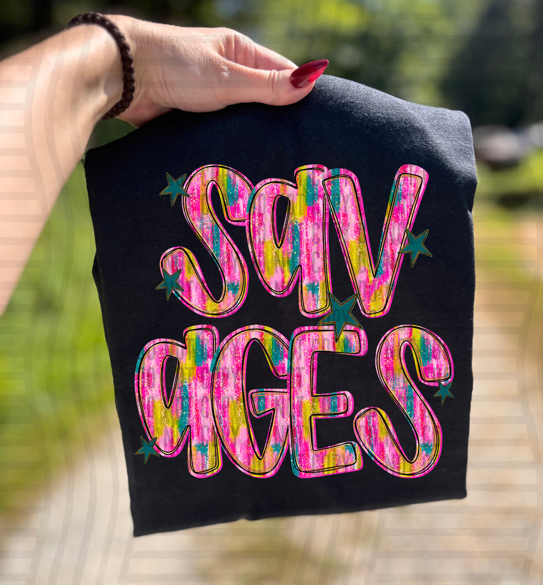 Holiday Brushstroke DTF Print