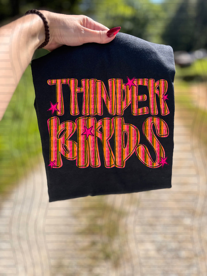 Holly Jolly Cheer Striped DTF Print