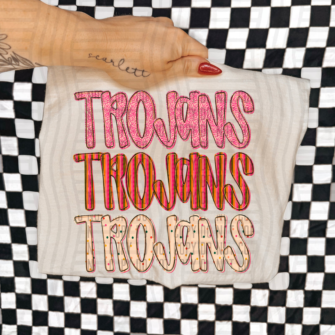 Holly Jolly Cheer Stacked DTF Print