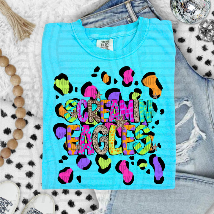 Funky Mix Up Leopard Spots DTF Print