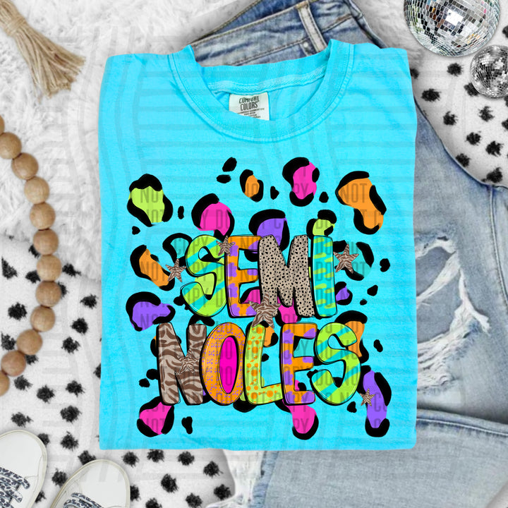 Funky Mix Up Leopard Spots DTF Print