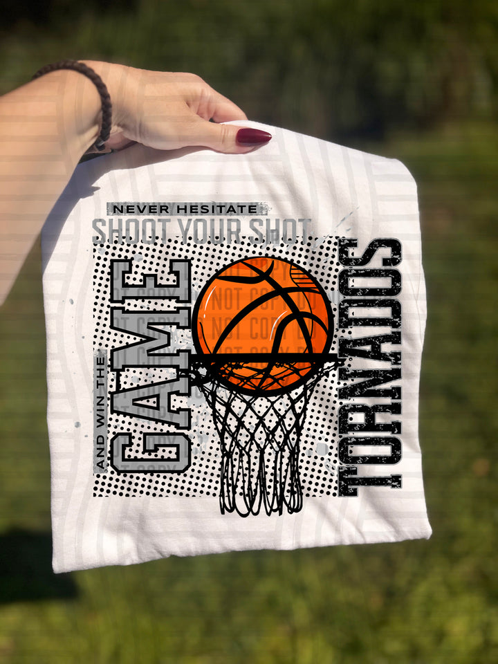 Never Hesitate Basketball DTF Print