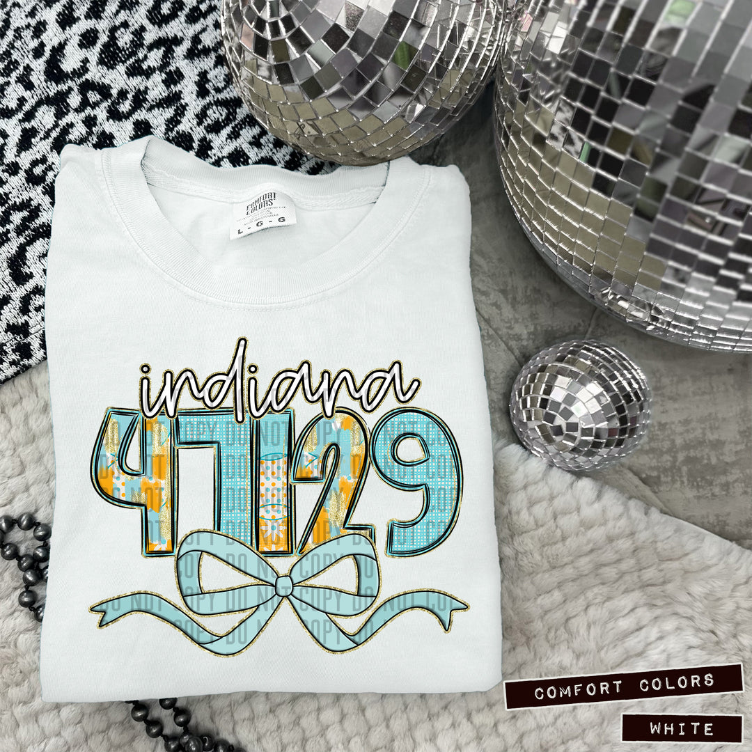 Dotted Daisy Zip Codes DTF Print