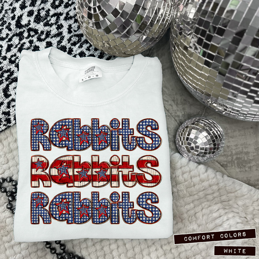 Triple Stack RWB DTF Print