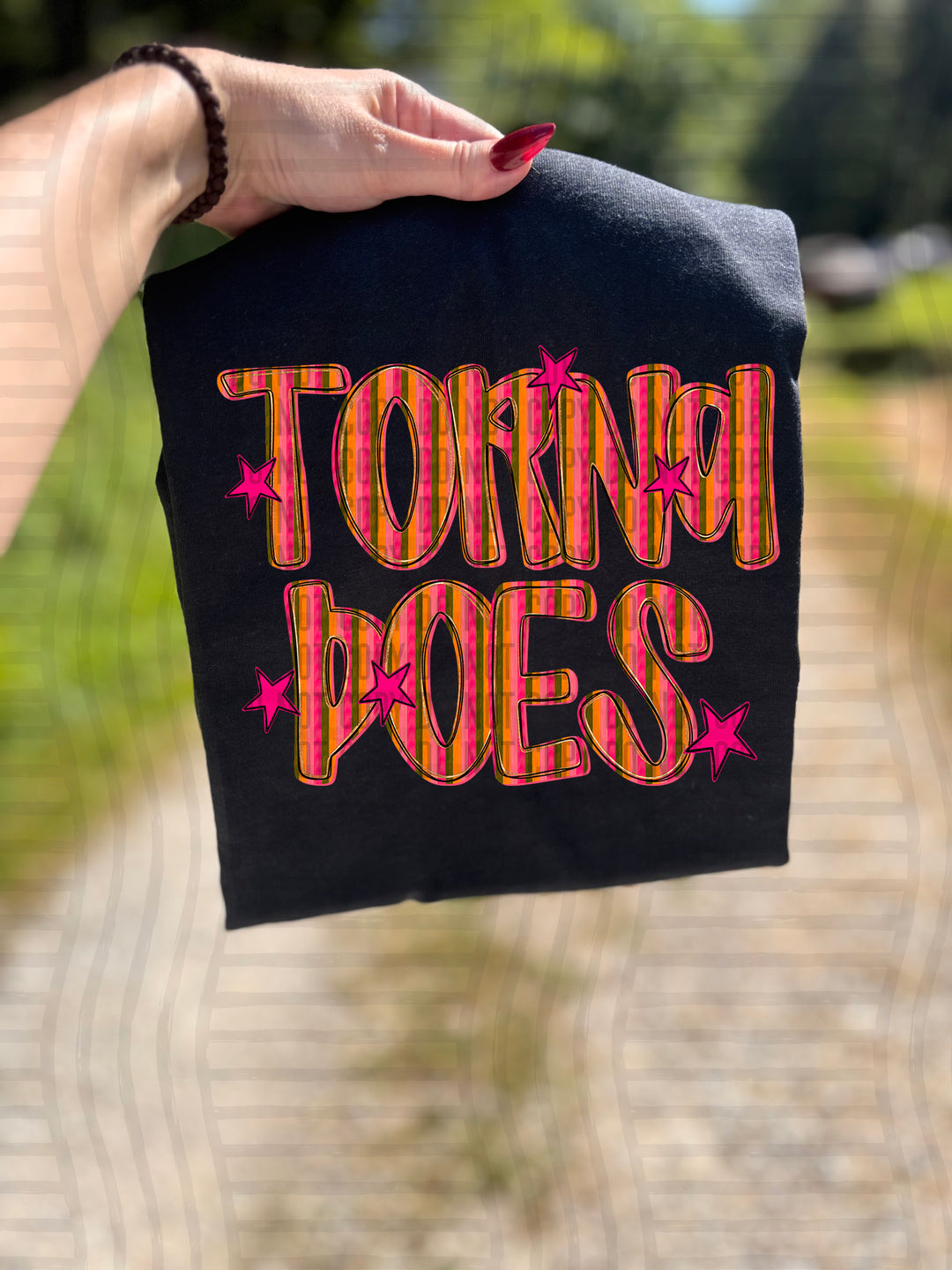 Holly Jolly Cheer Striped DTF Print