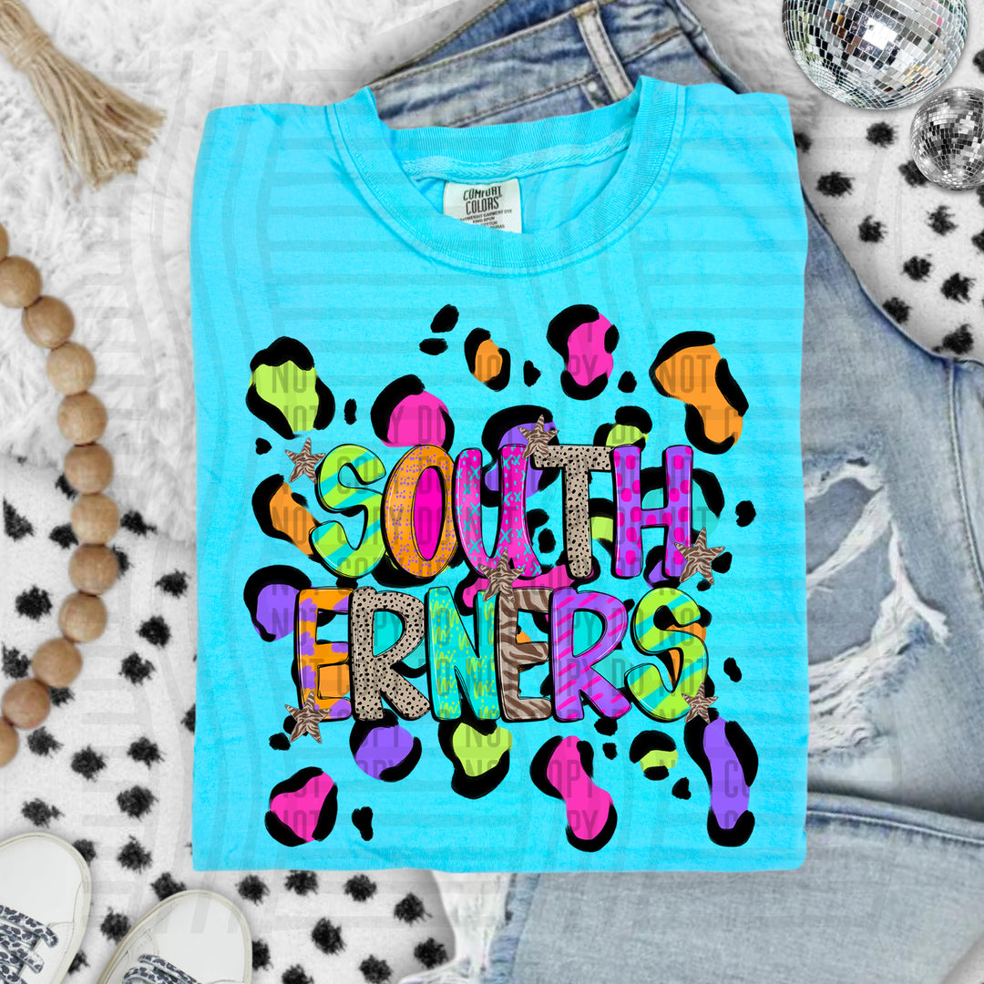 Funky Mix Up Leopard Spots DTF Print