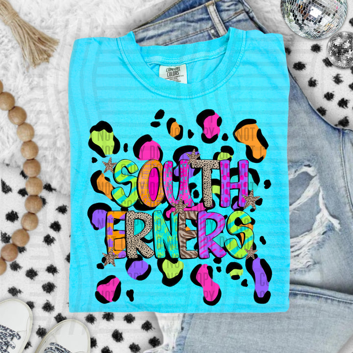 Funky Mix Up Leopard Spots DTF Print