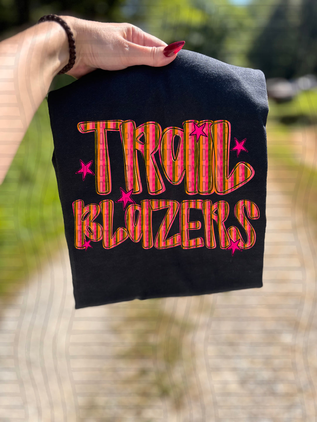 Holly Jolly Cheer Striped DTF Print