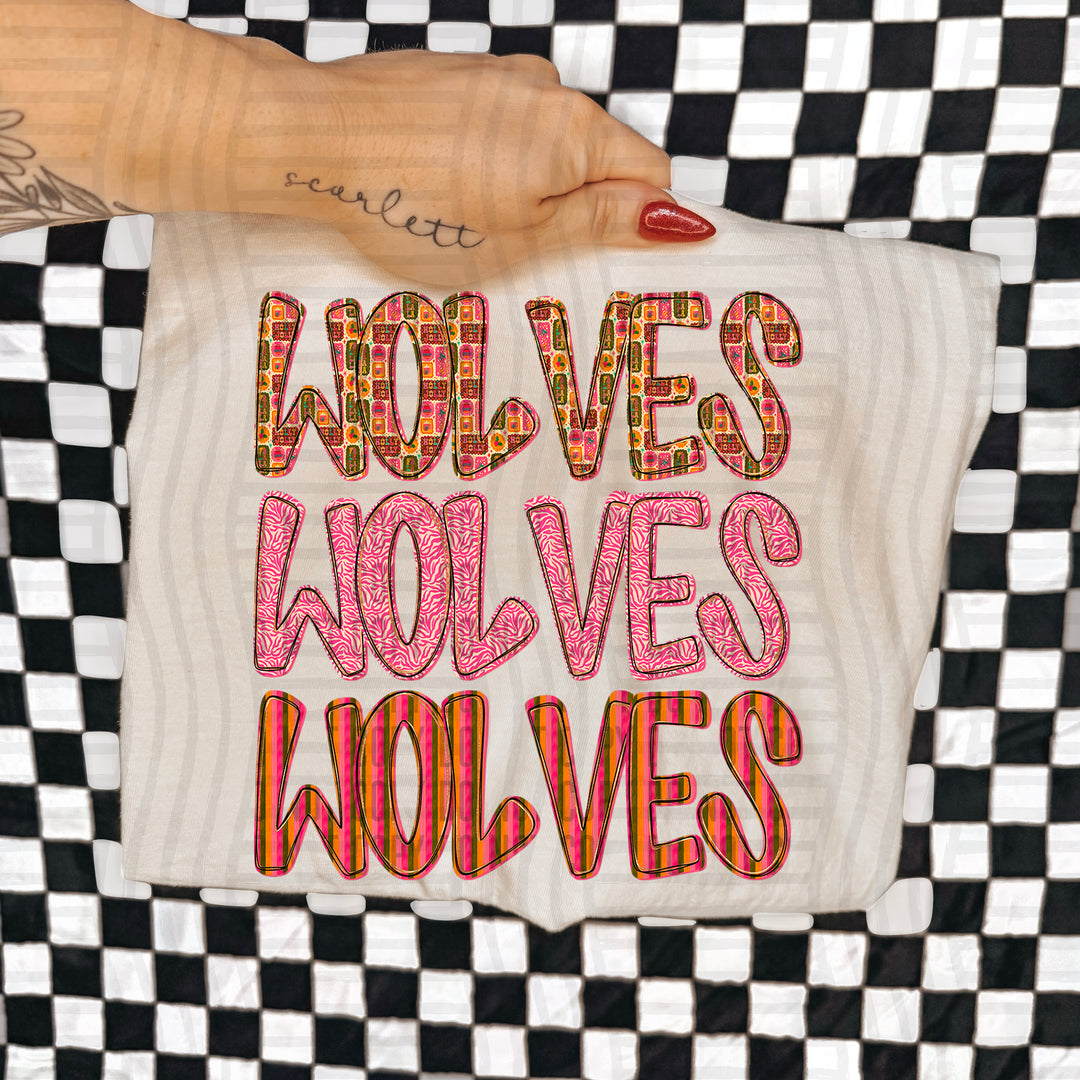 Holly Jolly Cheer Stacked DTF Print