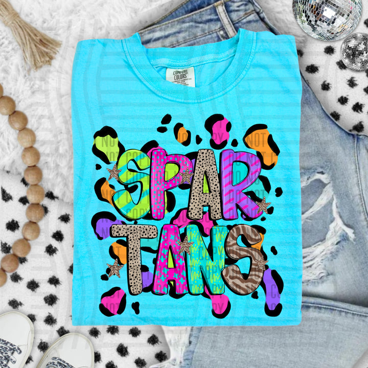 Funky Mix Up Leopard Spots DTF Print
