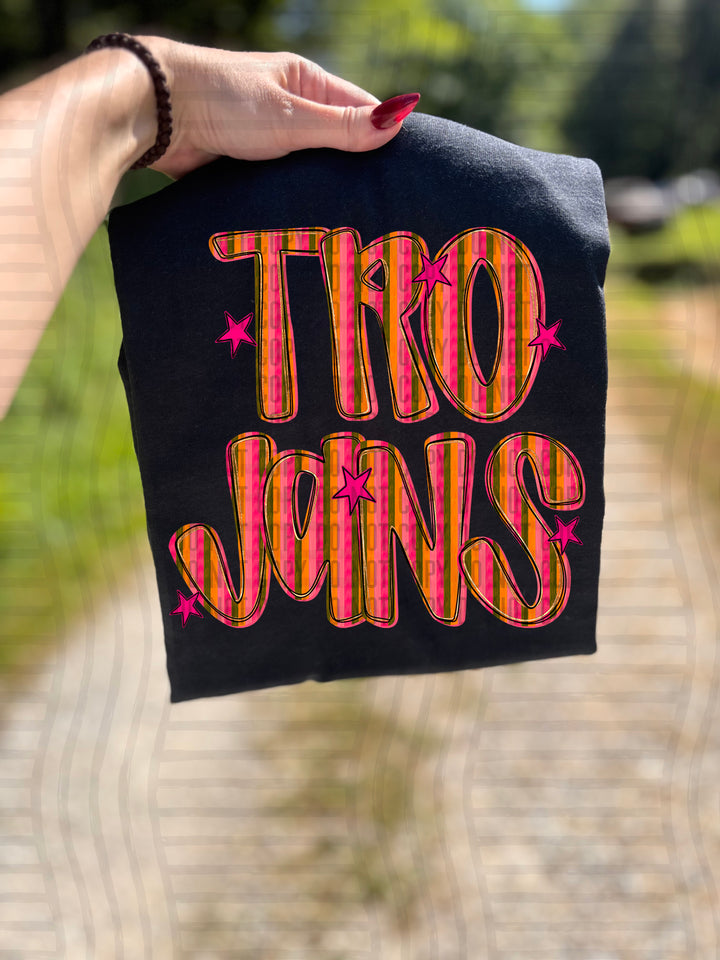 Holly Jolly Cheer Striped DTF Print