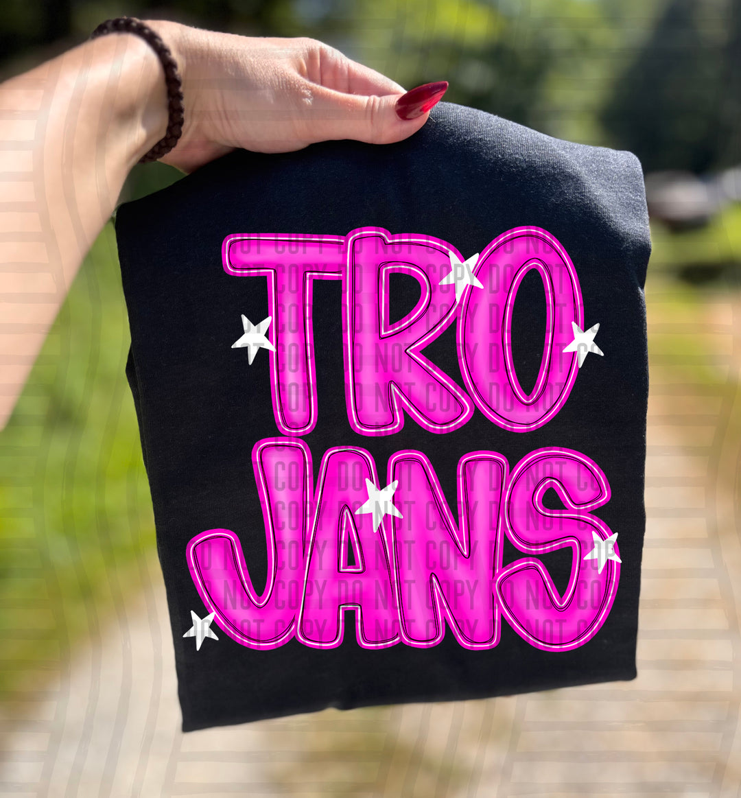 Pink And Preppy Split DTF Print