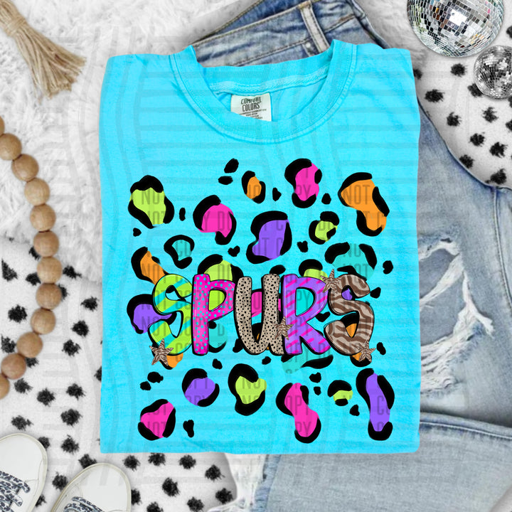 Funky Mix Up Leopard Spots DTF Print