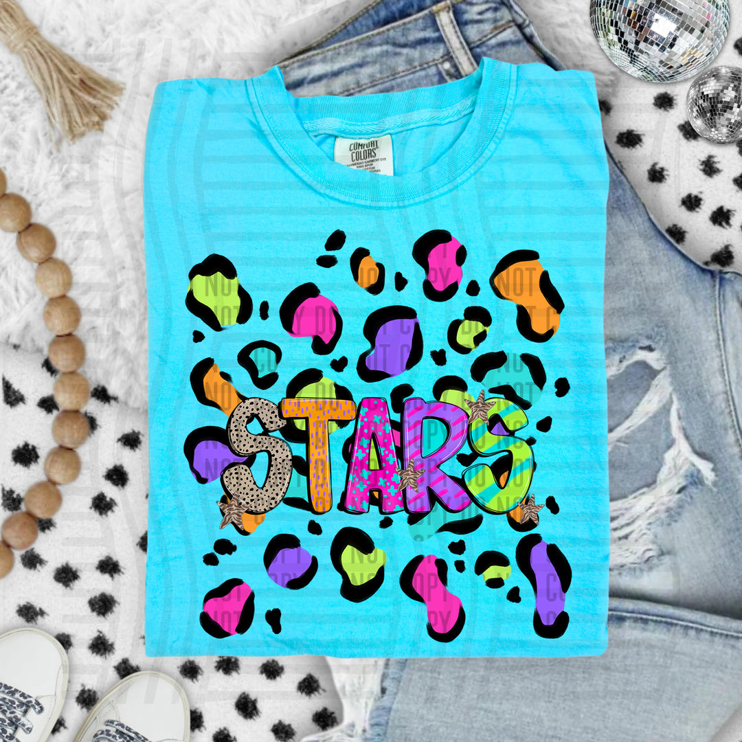 Funky Mix Up Leopard Spots DTF Print