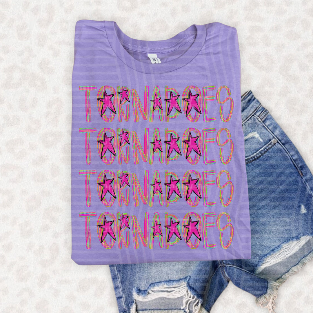 Brushstroke Quad DTF Print