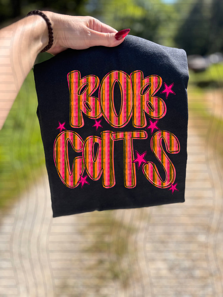 Holly Jolly Cheer Striped DTF Print