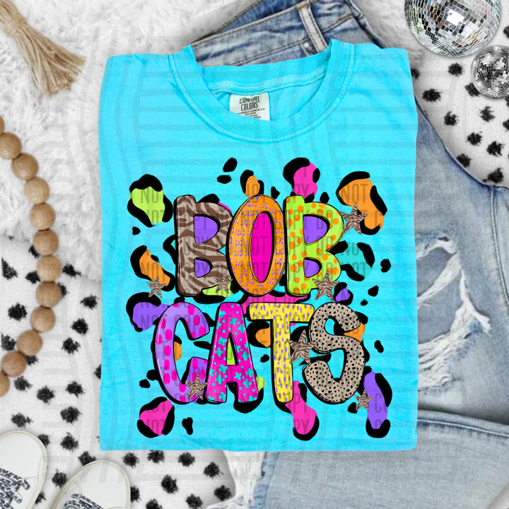 Funky Mix Up Leopard Spots DTF Print