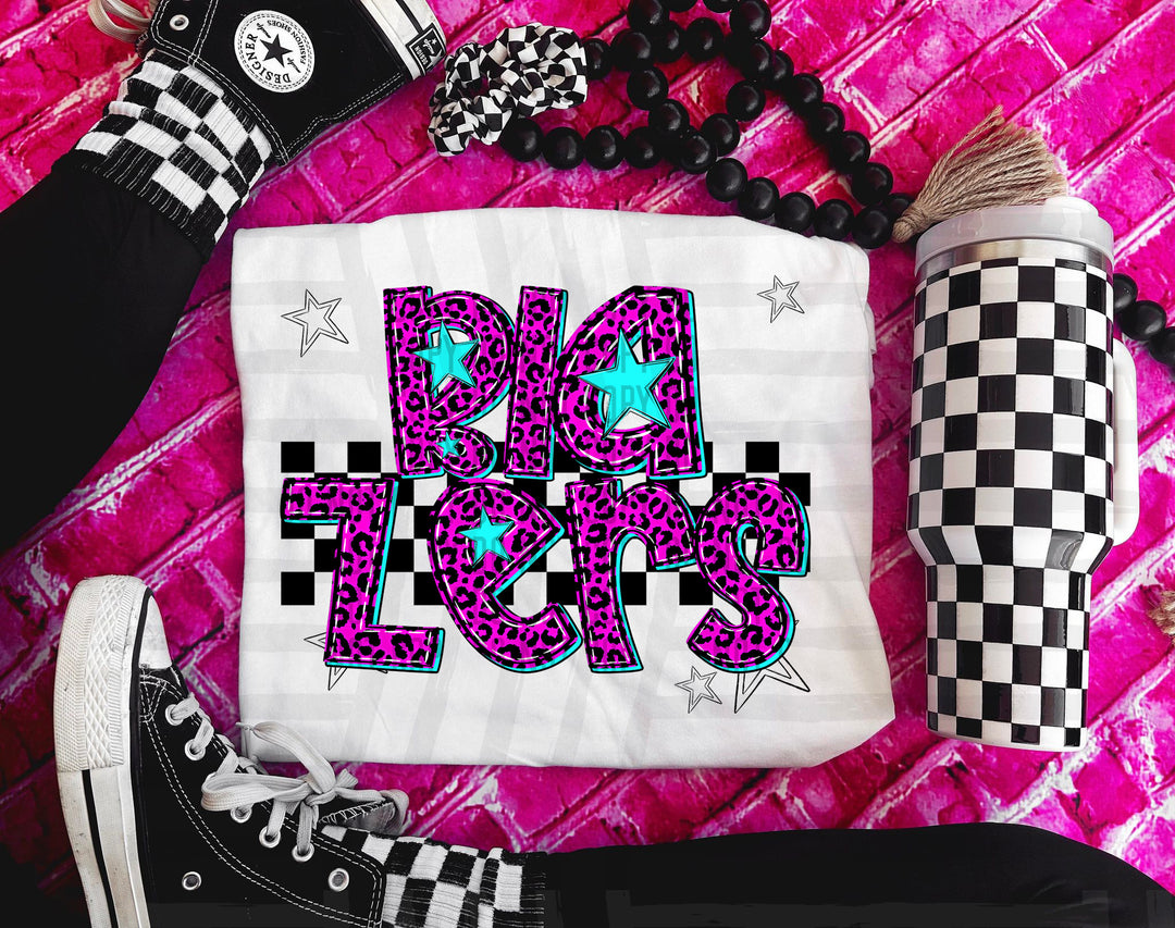 Pink Neon Leopard DTF Print