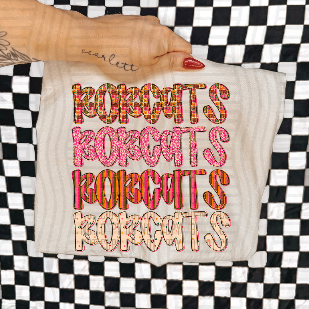 Holly Jolly Cheer Stacked DTF Print