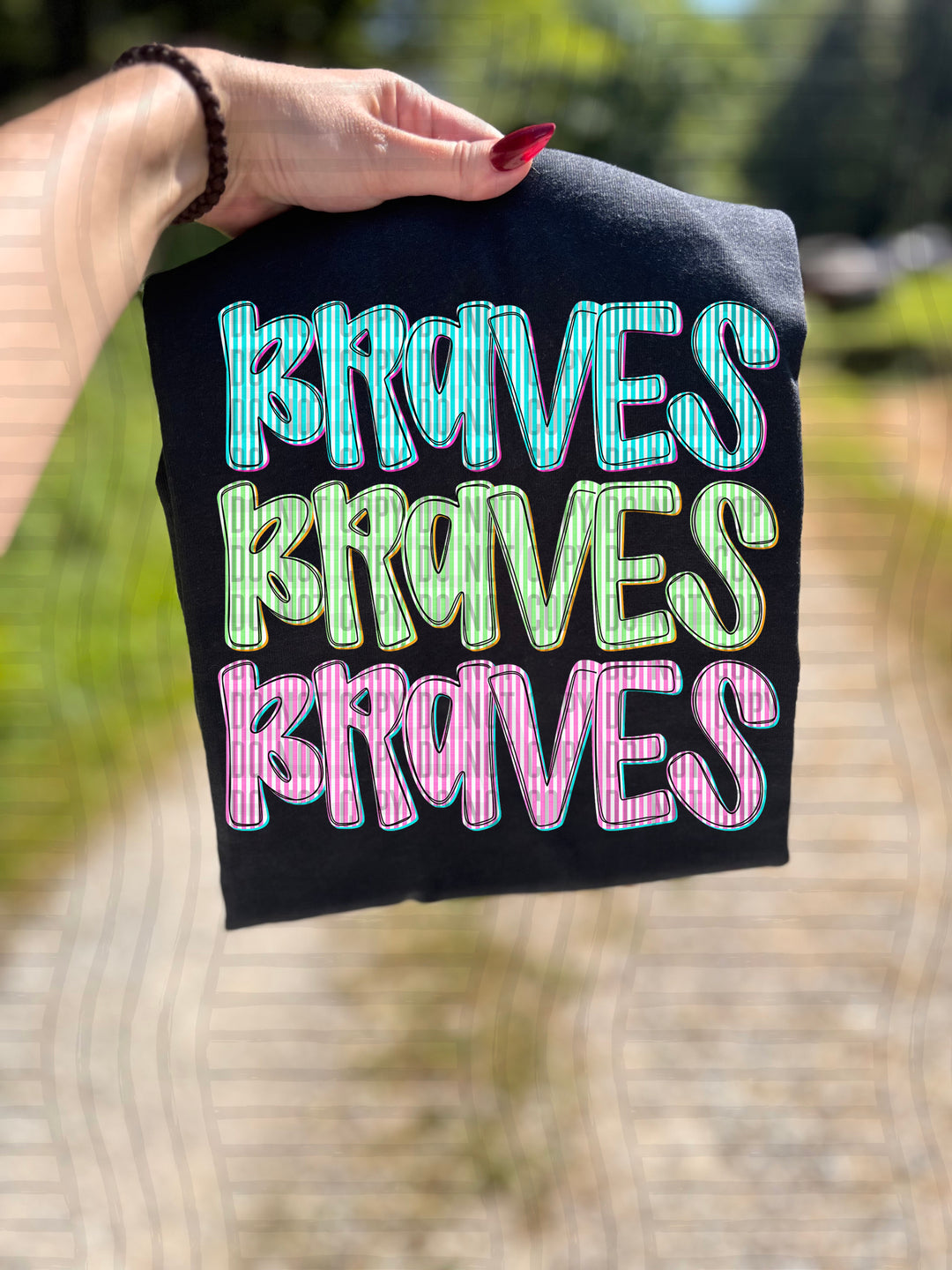 Seersucker Tri/Quad Stacked DTF Print