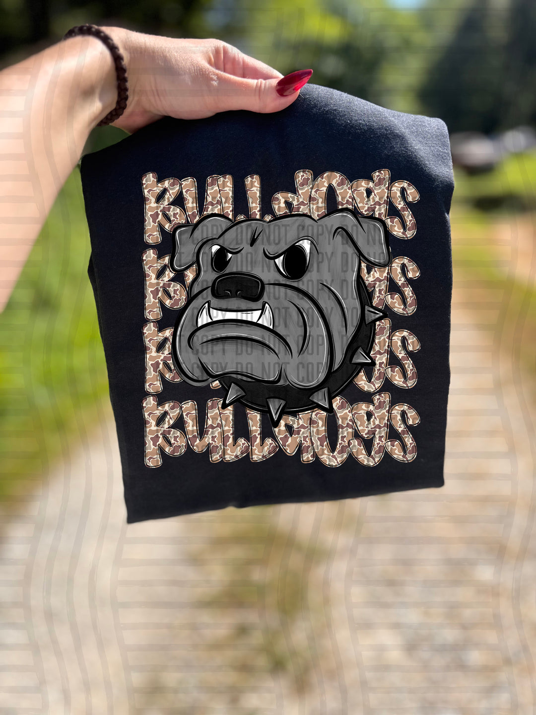 Camo Mascot Heads DTF Print