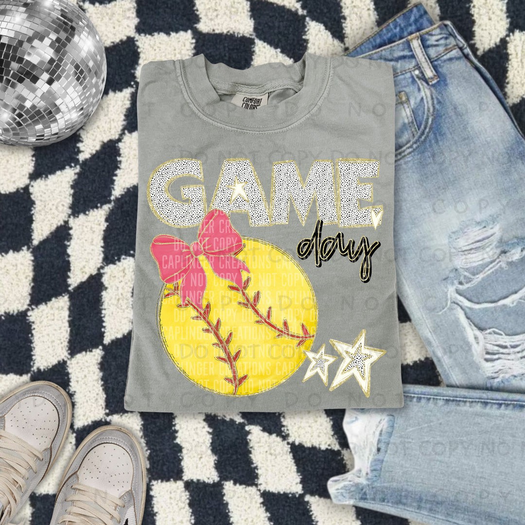 Game Day Softball DTF Print