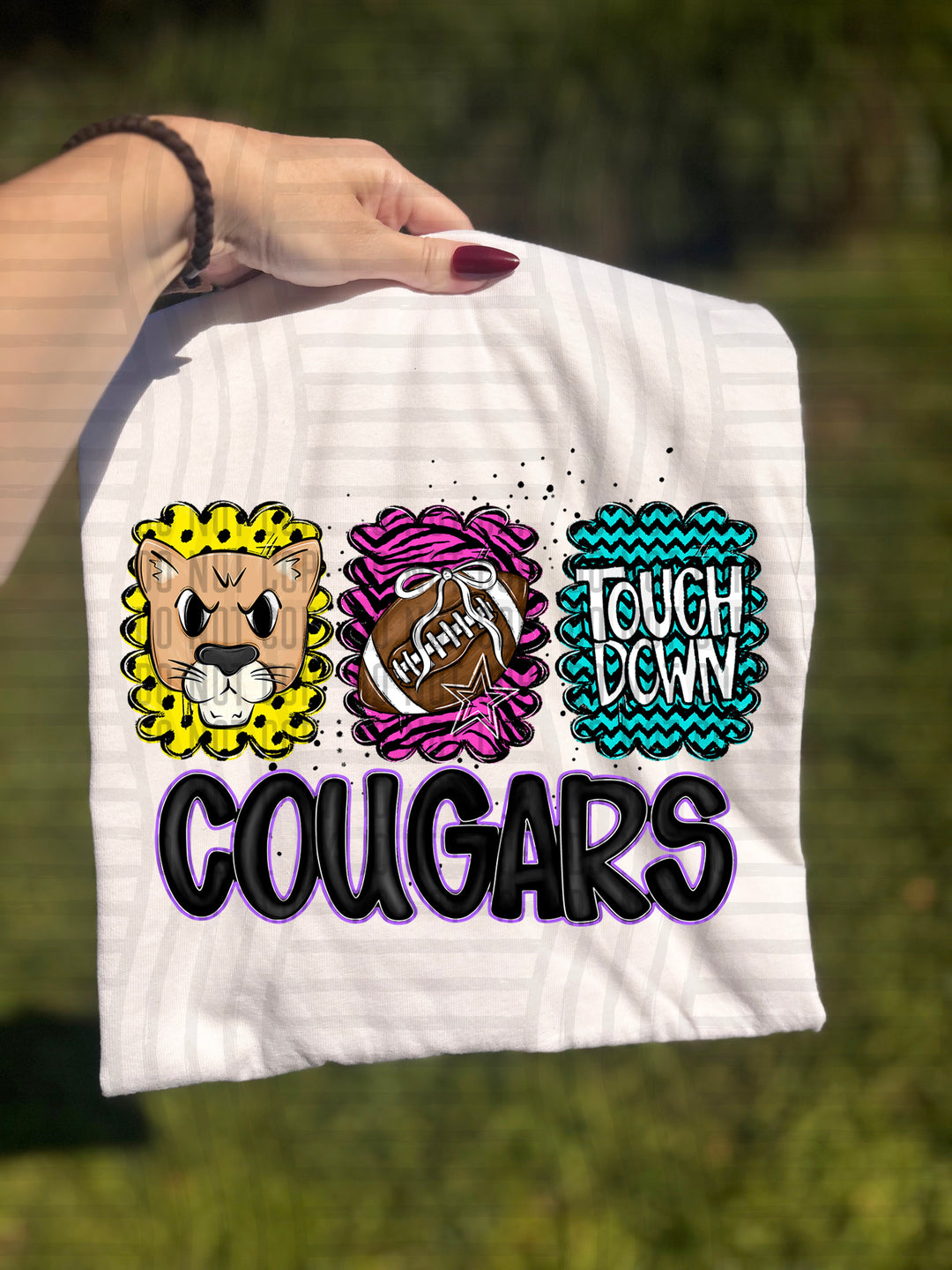 Preppy Bright Trio Mascot Heads DTF Print