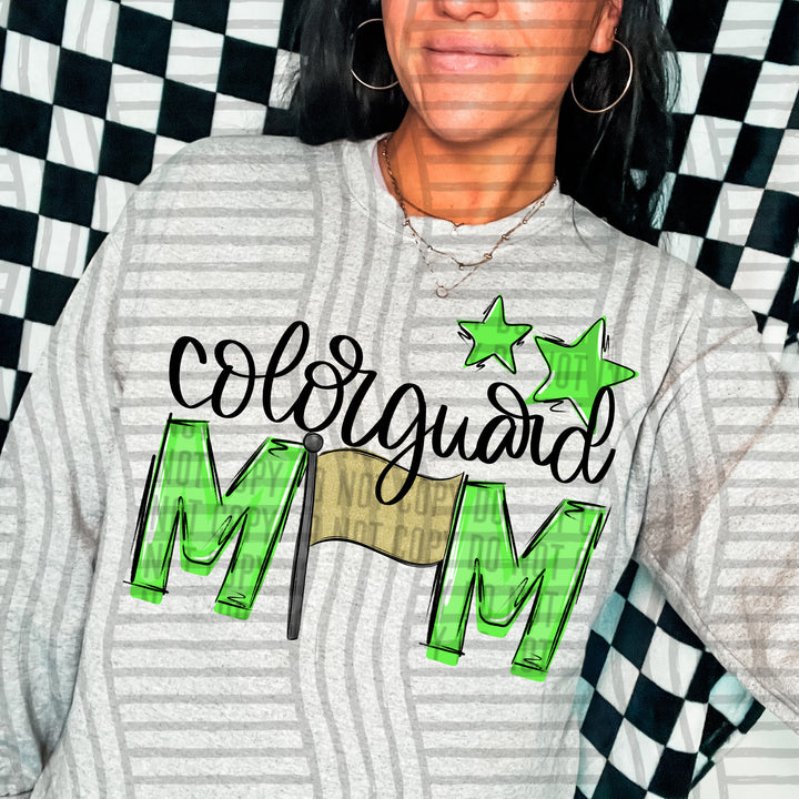 Sports Mom Colorguard DTF Print