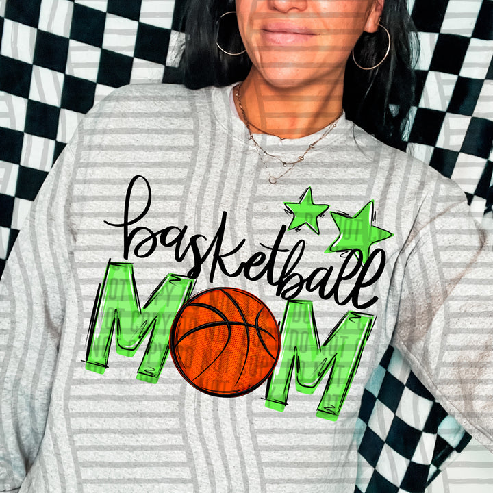 Sports Mom Basketball DTF Print