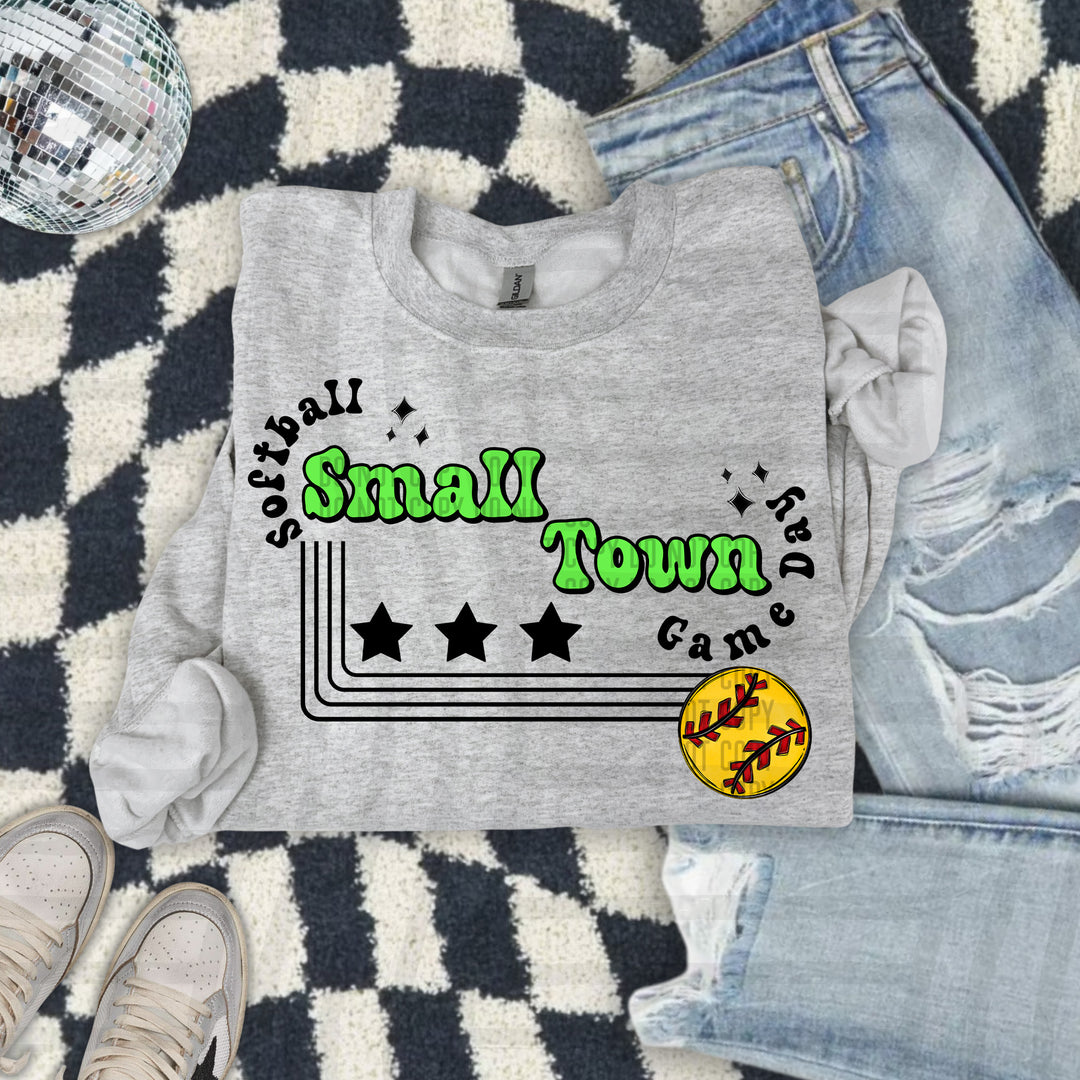 Small Town Softball DTF Print