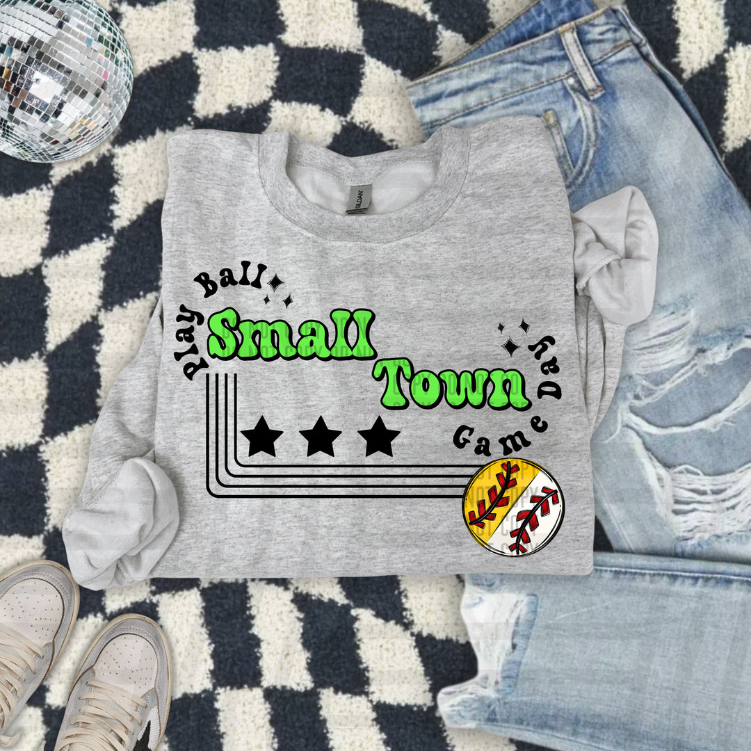 Small Town Softball/Baseball DTF Print