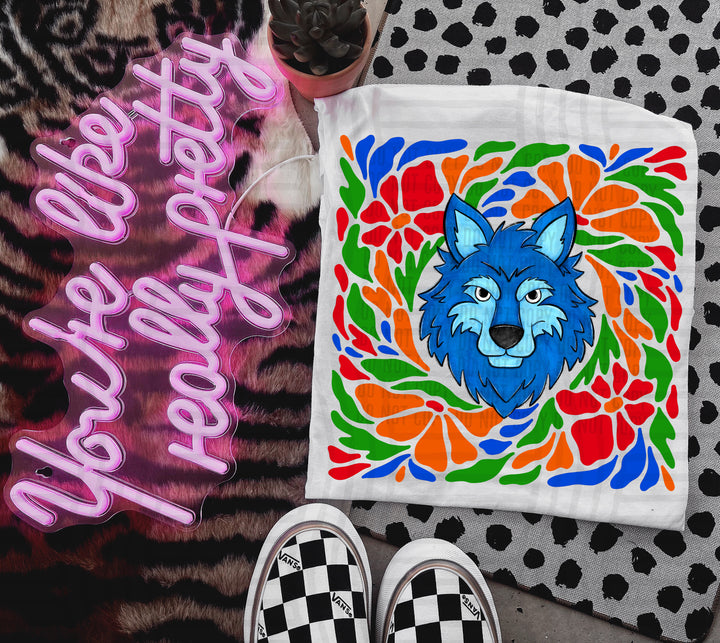 Retro Floral Mascot Heads DTF Print